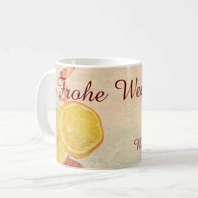 Christmas theme  with Fruits... Coffee Mug (Front Left)