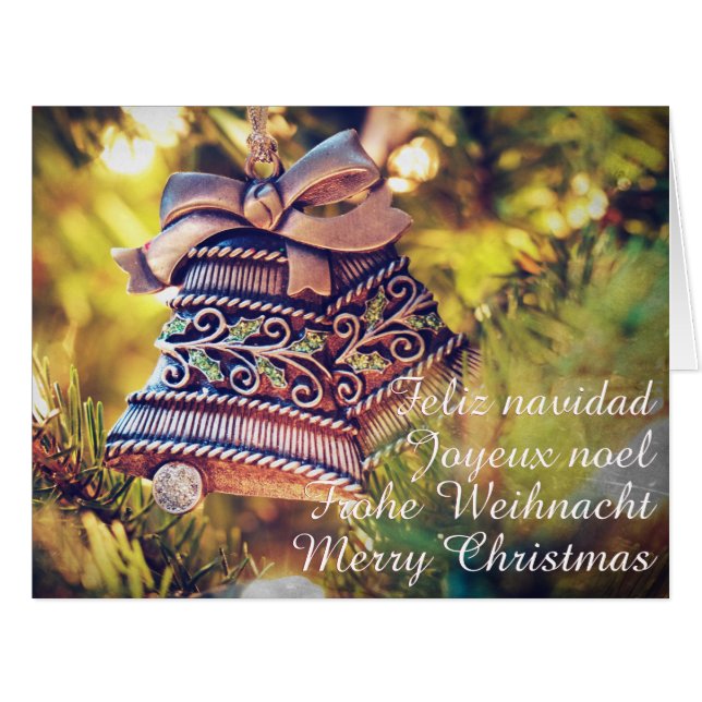 Christmas theme with two bells (Front Horizontal)