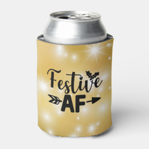 Christmas Themed “Festive AF” Can Cooler