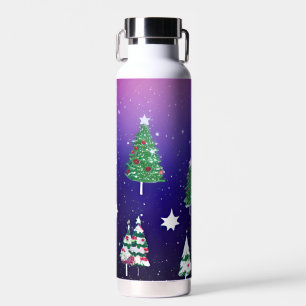 Christmas-Themed Glitzy Water Bottle