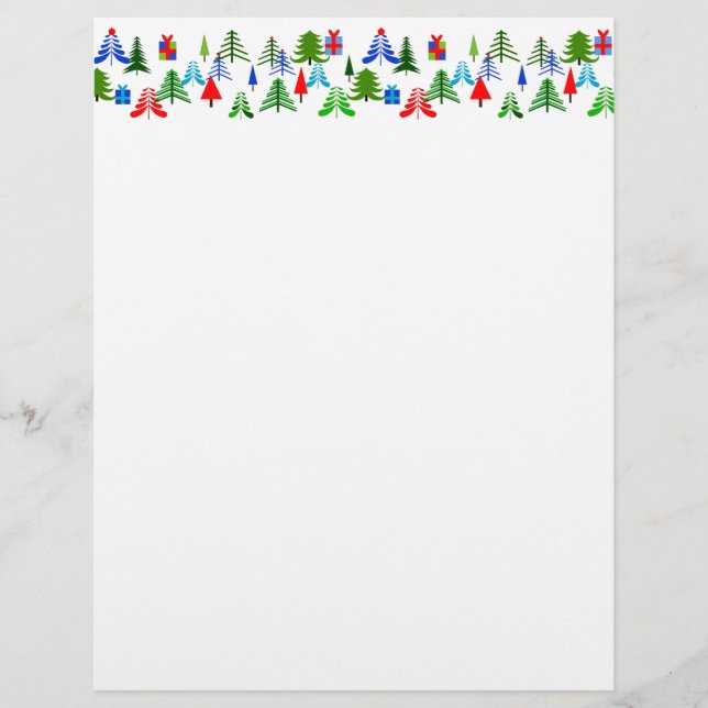 Christmas-Themed Letterhead (Front)