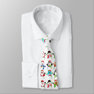 Christmas themed pattern tie
