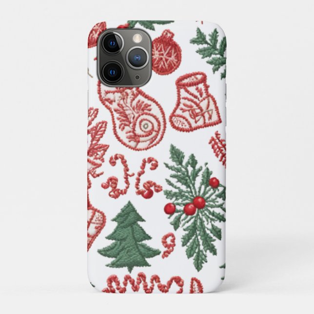 Christmas themed Patterned phone case (Back)
