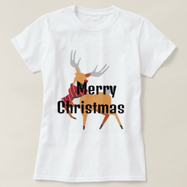 Christmas-themed T-shirt for girls:T-Shirt (Design Front)