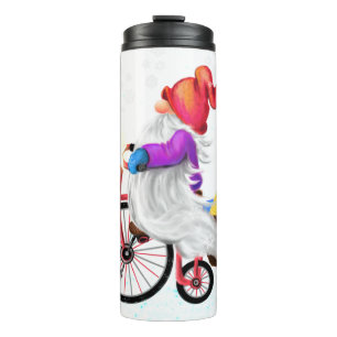 Christmas Thermal Tumbler Gnome with Gifts