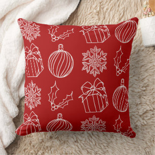Christmas Things - Snowflake, Holly, Present, and Cushion