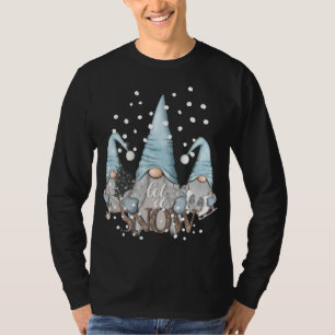 Christmas Three Gnomes Holiday Elves T-Shirt