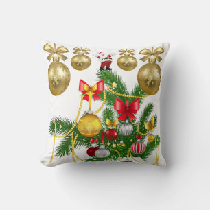 Christmas Throw Pillow Santa