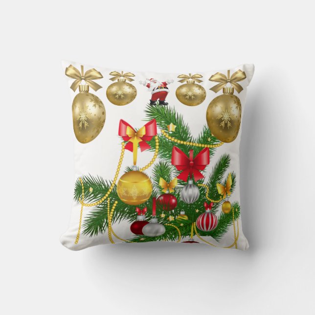 Christmas Throw Pillow Santa (Front)