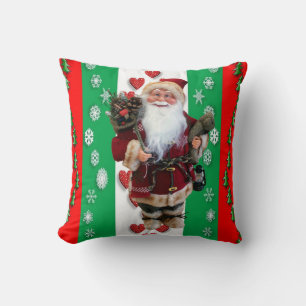 Christmas Throw Pillow Santa