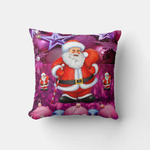Christmas Throw Pillow Santa