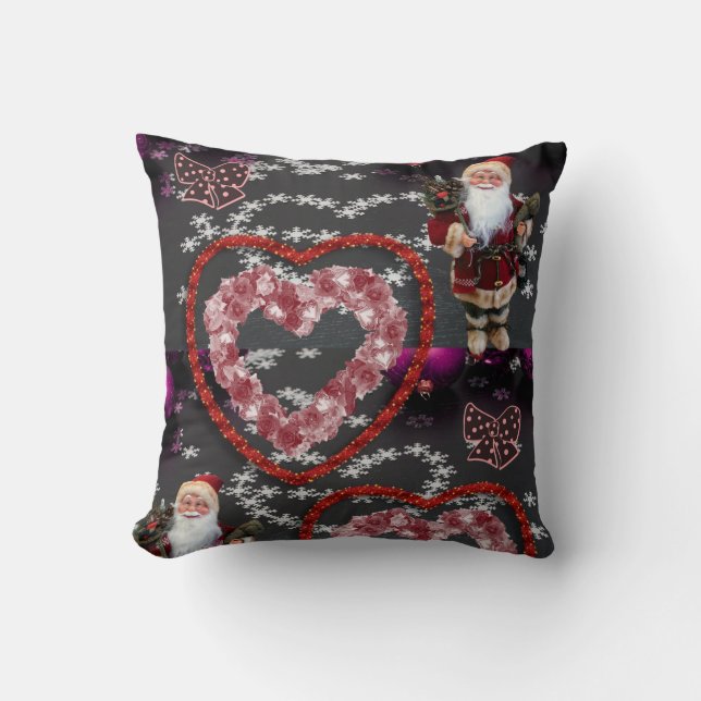 Christmas Throw Pillow Santa (Front)