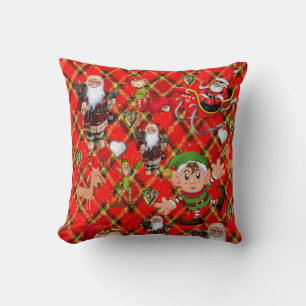 Christmas Throw Pillow Santa