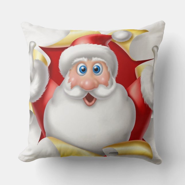 Christmas Throw Pillow/Santa Claus Cushion (Front)