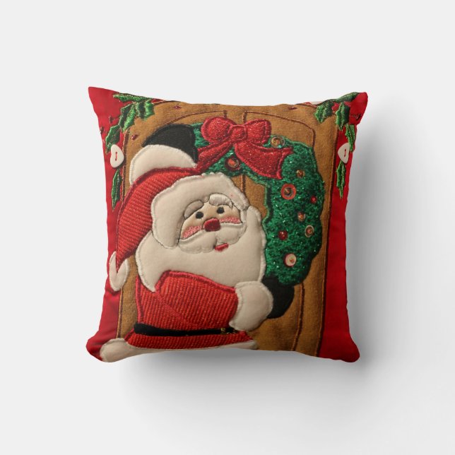 Christmas Throw Pillow/Santa Cushion (Front)