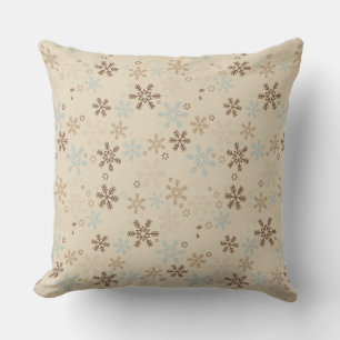 Christmas Throw Pillow-Snowflakes Cushion