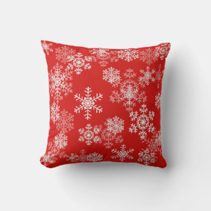 Christmas Throw Pillow-Snowflakes Cushion