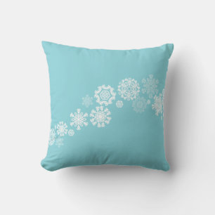Christmas Throw Pillow-Snowflakes Cushion