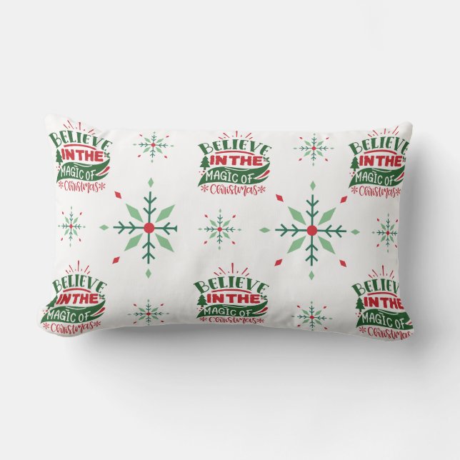 Christmas Throw Pillow – The Magic of Christmas (Front)