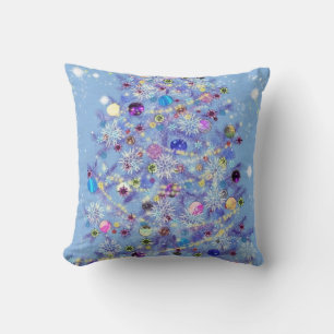 Christmas Throw Pillow with Christmas Tree