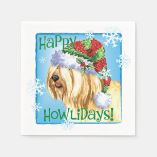 Christmas Tibetan Terrier Napkin