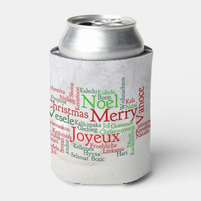 Christmas Tidings Around The World Can Cooler (Can Front)