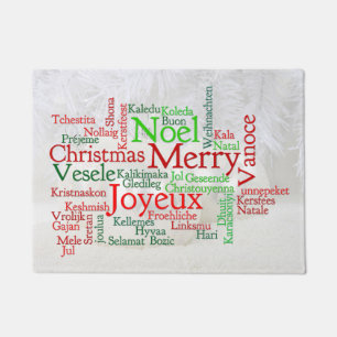 Christmas Tidings Around The World Doormat