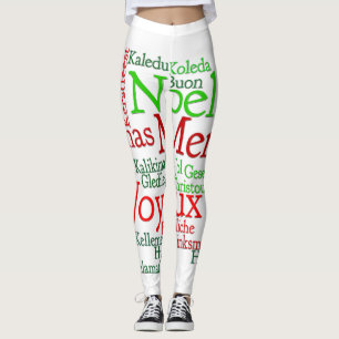 Christmas Tidings Around The World Leggings