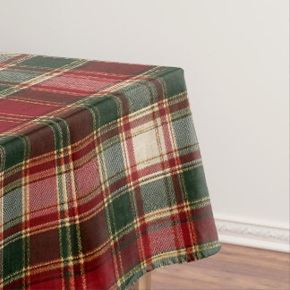 Christmas Tidings Classic Holiday Plaid Tablecloth