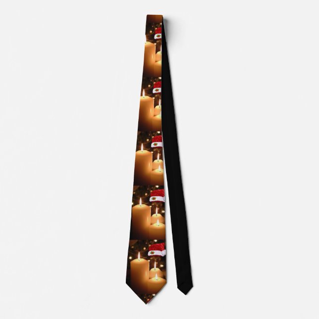 Christmas Tie, Christmas Candle Tie (Front)