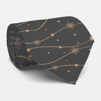 Christmas Tie Dark Grey With Monogram Tie