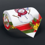 Christmas Tie, Snowman Tie<br><div class="desc">Christmas Ties

Dress your handsome man in your life with this unique customised Christmas tie.

Something for everyone,  Maria lurdis afonso,  
https://www.zazzle.com/succeedinbeautybarb</div>