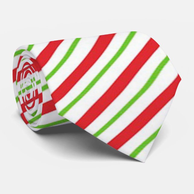 Christmas Tie/Stripes Tie (Rolled)