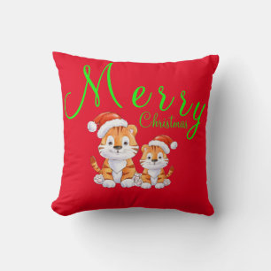 Christmas Tiger Cushion