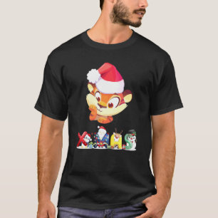 Christmas Tiger Face Tree Snow Pajama Xmas 2021 1 T-Shirt
