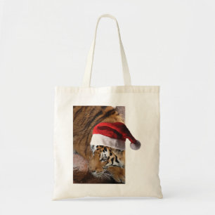 Christmas Tiger Tote Bag