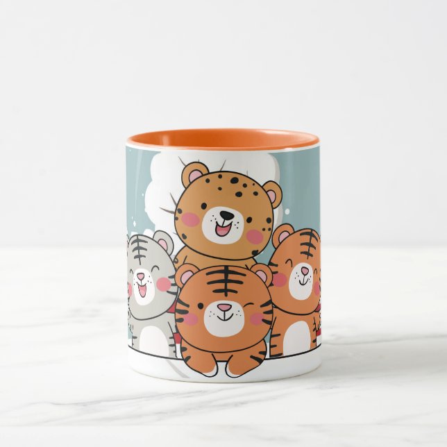 Christmas Tigers Mug (Center)