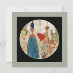 Christmas Time Again Julaftonen Holiday Card