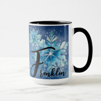 Christmas Time Alphabet Customisable Mug