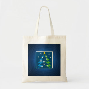 Christmas Time blue background Tote Bag