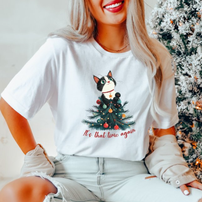  Christmas Time Cat T-Shirt (Creator Uploaded)