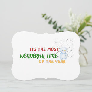 christmas time design holiday card