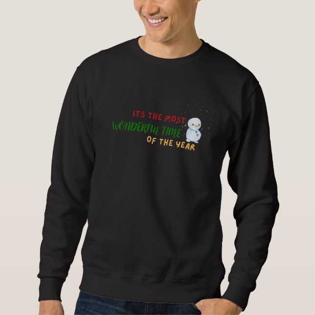 christmas time design sweatshirt (Front)