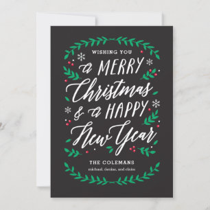 Christmas Time EDITABLE COLOR Holiday Card