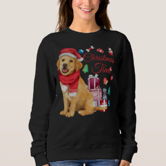 Christmas Time For Cute Golden Retriever Sweatshirt