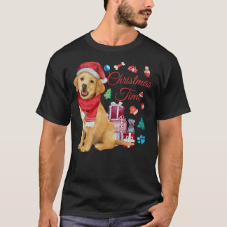 Christmas Time For Cute Golden Retriever T-Shirt