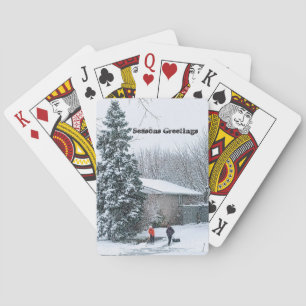 Christmas Time Fun Playing Cards