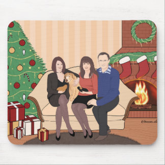 Christmas time mouse pad