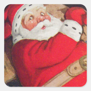 Christmas Time Santa Claus Sticker