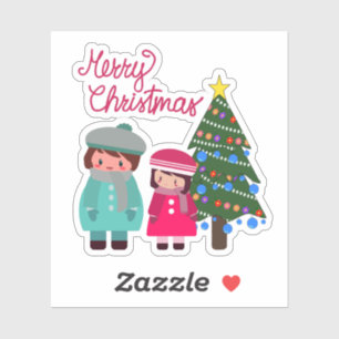 Christmas time single sticker